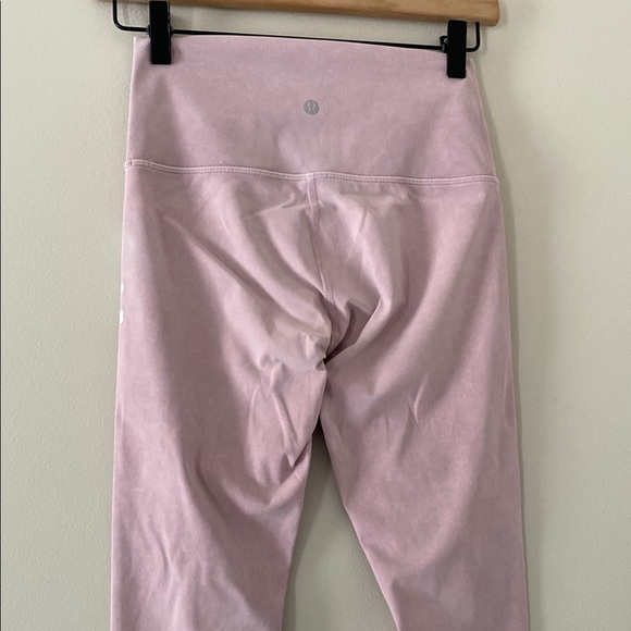 Lululemon x SoulCycle Skull Wunder Under High Rise Leggings Snow Wash Pink Sz 4 - Picture 9 of 15